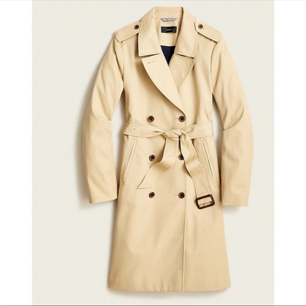 J. crew iconic trench coat. New without tags